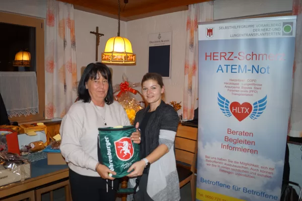 Brunhilde mit einem Fass Fohrenburg